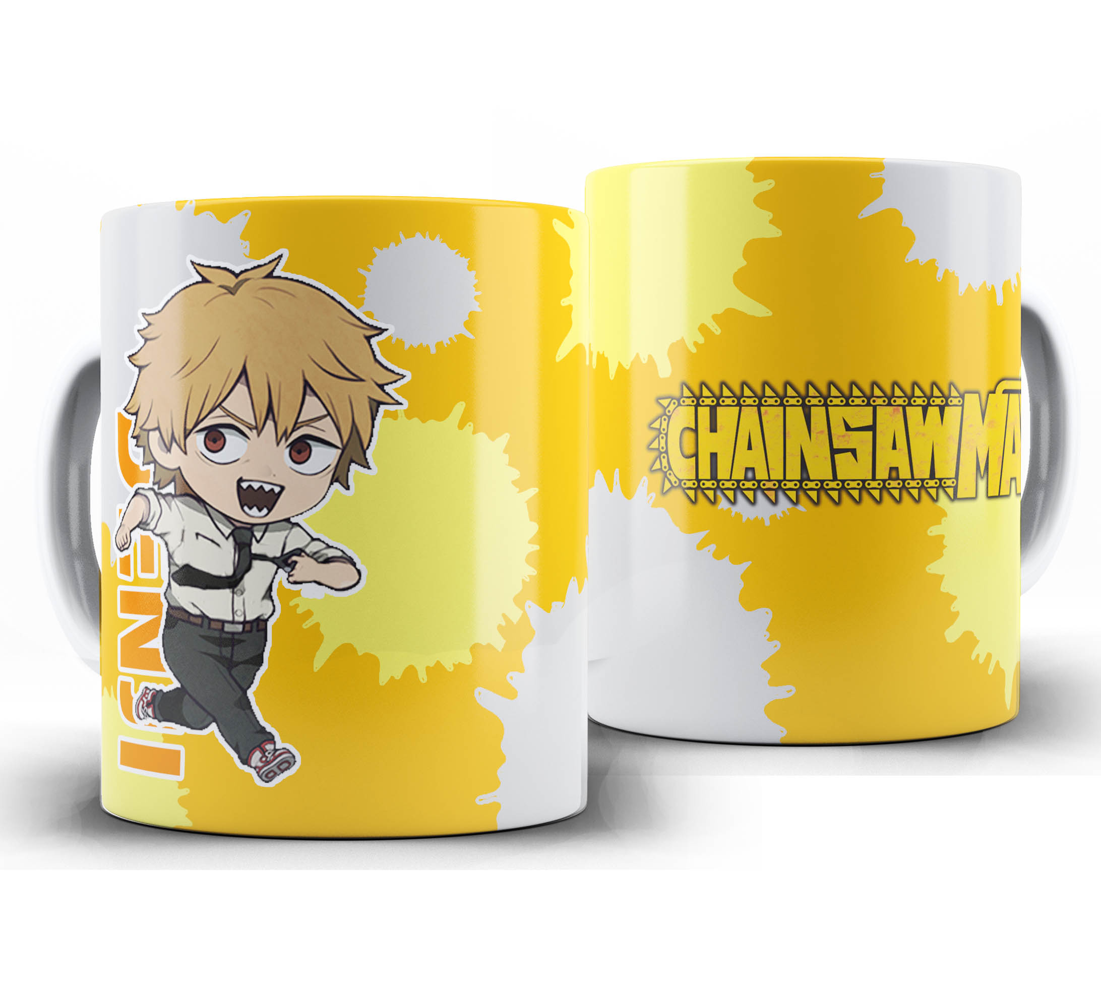 Caneca Anime - Chainsaw Man Chibi - Denji